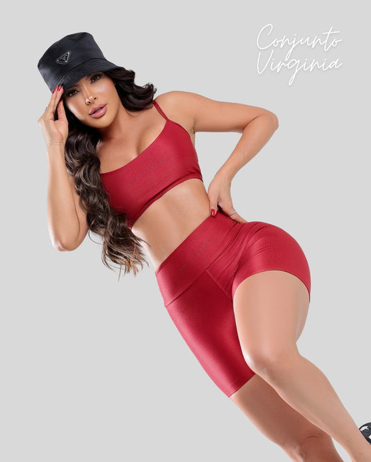 Conjunto vermelho Virginia